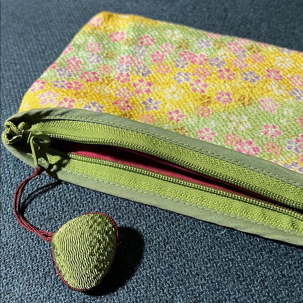 Kimono Floral Fabric Pouch